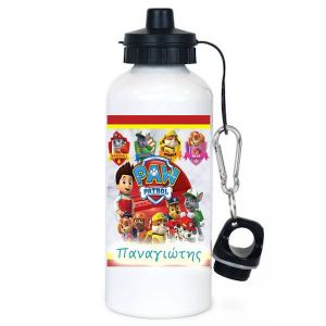 Μεταλλικό μπουκάλι νερού λευκό school sucks