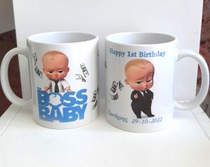 Baby Boss κούπα πορσελάνινη διπλής όψης δώρο για πάρτυ γενεθλίων