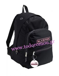 BLACK PINK σχολική τσάντα μαύρη