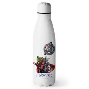 Ανοξείδωτο Μπουκάλι Νερού λευκό 520ml με θέμα Captain America by Marvel