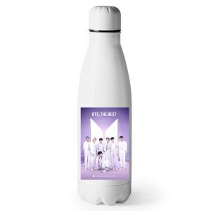 Ανοξείδωτο Μπουκάλι Νερού λευκό 520ml με θέμα BTS