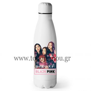 Black Pink Ανοξείδωτο Μπουκάλι Νερού λευκό 520ml (κωδ.BP01)