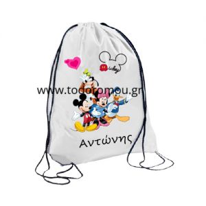 Mickey and Minnie σακίδιο πλάτης backpack με όνομα